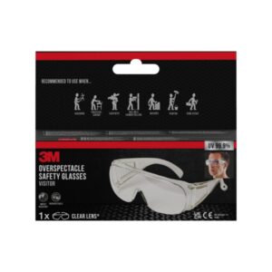 3m cubregafas de proteccion lente incolora protectores laterales integrados proteccion uv color transparente