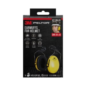 3m peltor optime orejeras auditivas para casco snr 26db amarillo peso ligero ajustable color amarillo