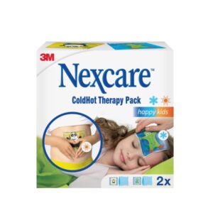 nexcare coldhot therapy pack de 2 compresas infantil para termoterapia frio o calor superficial incluye funda protectora color estampado infantil