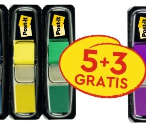 post it index pack de 8 dispensadores con 35 marcadores de indice reposicionables forma rectangular colores surtidos