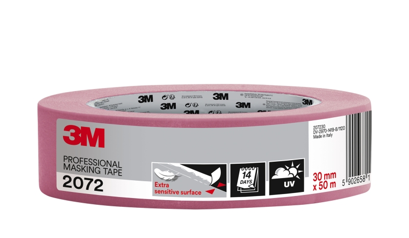 3m cinta de enmascarar para superficies delicadas 30mm x 50m color rosa