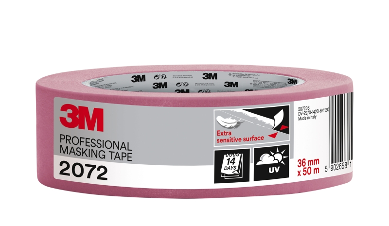3m cinta de enmascarar 36mm x 50m color rosa