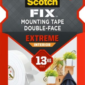 scotch fix cinta de montaje para interior extremo de doble cara 19mm x 5m color blanco