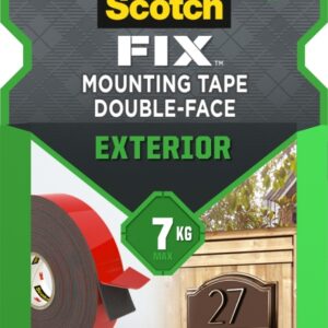 scotch fix cinta de montaje de doble cara para exteriores 19mm x 10m color negro