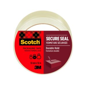 scotch precinto de embalaje sellado seguro 50mm x 50m color transparente