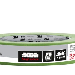 3m cinta de enmascarar profesional para superficies rugosas 24mm x 50m color verde