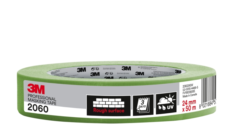 3m cinta de enmascarar profesional para superficies rugosas 24mm x 50m color verde