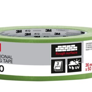3m cinta de enmascarar profesional para superficies rugosas 36mm x 50m color verde