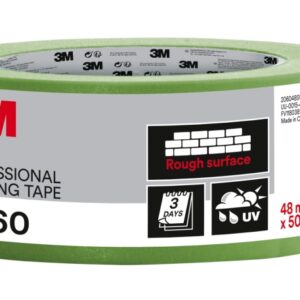 3m cinta de enmascarar profesional para superficies rugosas 48mm x 50m color verde
