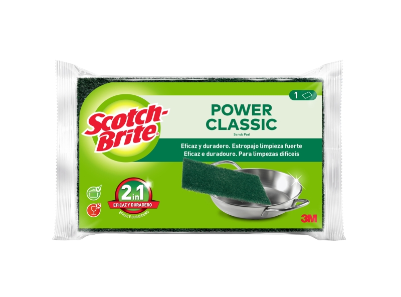 scotch brite classic estropajo de cocina color verde oscuro