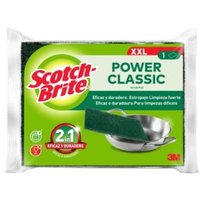 scotch brite classic estropajo de cocina xl color verde oscuro