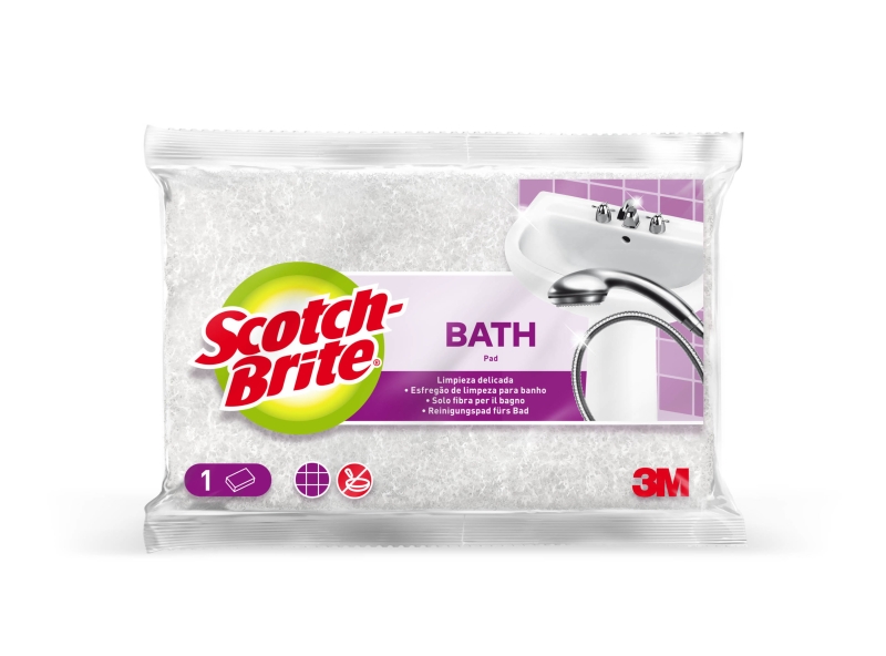 scotch brite estropajo para aseo color blanco
