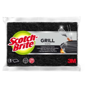 scotch brite estropajo para parrillas color negro