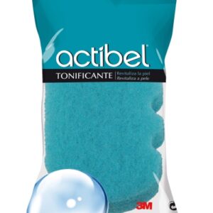 actibel tonificante esponja corporal ergonomica color azul