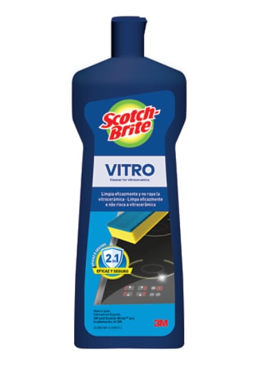 scotch brite vitro rejuvenecedor para placas de vidrio 250ml color amarillo