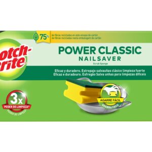 scotch brite classic pack de 3 estropajos de cocina proteccion para los dedos color amarillo