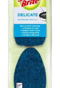 scotch brite recambios de pack de 2 estropajos con mango no raya color azul oscuro