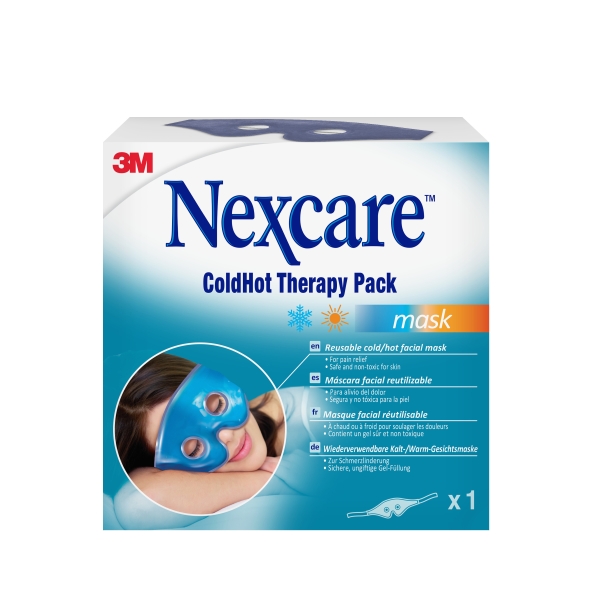 nexcare coldhot therapy mascara para termoterapia frio o calor superficial reutilizable color azul
