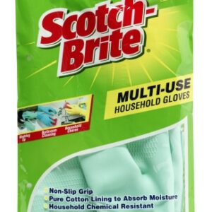 scotch brite ultra sensitive guantes multiuso talla grande perfumados color turquesa
