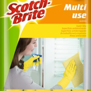 scotch brite guantes multiuso medianos 1 par color amarillo
