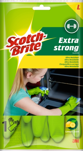 scotch brite guantes multiuso ultra resistentes talla s 1 par color azul
