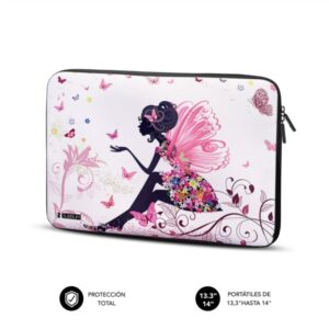 subblim funda trendy de neopreno portátil de 13.3" a 14" resistencia a golpes y caidas colores varios