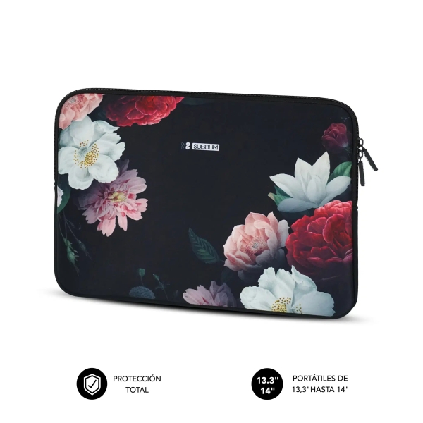 subblim funda trendy de neopreno portátil de 13.3" a 14" resistencia a golpes y caidas colores varios