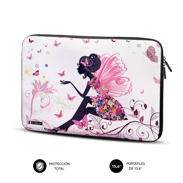 subblim funda trendy de neopreno portátil de 15.6" resistencia a golpes y caidas colores varios