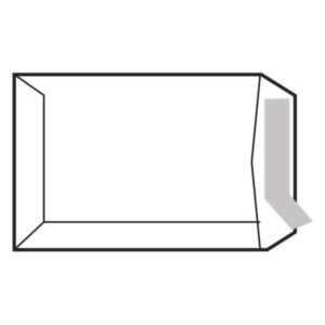 sam pack de 100 sobres de papel offset 100grs medidas 370x450mm autoadhesivo con tira de silicona color blanco