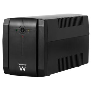 ewent sai interactivo 1300va/720w 3x schuko cable de alimentacion funcion avr notificacion sonora y led proteccion electrica bateria de 12v / 7ah reemplazable color negro