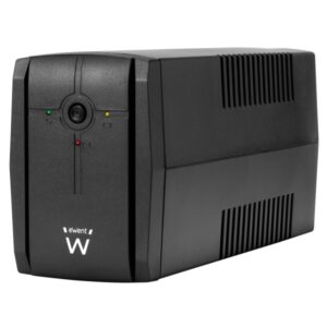 ewent sai interactivo 780va/390w 2x schuko cable de alimentacion funcion avr notificacion sonora y led proteccion electrica bateria de 12v / 7ah reemplazable color negro