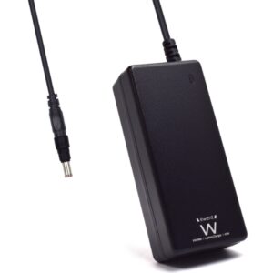 ewent cargador especifico para portatiles sony, fujitsu 65w de potencia clavija 6x4.3mm longitud de cable total de 2.7m (1.5+1.2m) proteccion electrica color negro