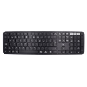ewent teclado inalambrico modo ahorro de energia disposicion portuguesa qwerty pt receptor usb a 2.4hz 1x bateria aaa (incluida) alcance hasta 10m color negro