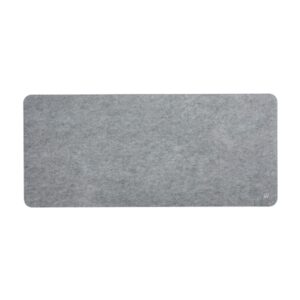 ewent alfombrilla de raton extragrande para oficina y juegos extragrande superficie de fieltro base de goma antideslizante 900x400x3mm color gris