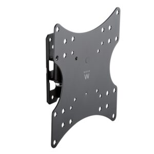 ewent soporte de pared para tv hasta 100" nivelable inclinable vesa maximo 800x600 peso maximo 20kg permite giro 230x230x204mm color negro