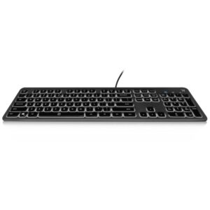 ewent teclado con cable usb disposicion inglesa qwerty us retroiluminacion teclas de bajo perfil y silenciosas cable de 1.5m color negro