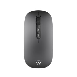 ewent raton inalambrico conectividad multidispositivo activacion asistente ia recargable 6 botones bateria de 500mah color negro