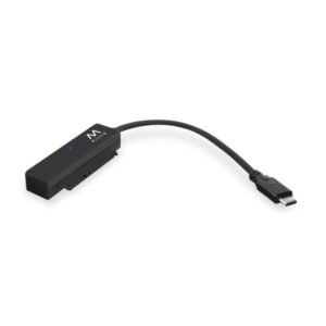 ewent cable adaptador sata a usb c usb c 3.2 gen1 ssd/hdd de 2.5" abs de alta resistencia indicador led color negro