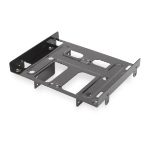 ewent soporte de montaje adaptador de 5.25" hdd/ssd de 2.5 y 3.5" permite montaje de hdd/ssd de 2.5 y 3.5" color titanium