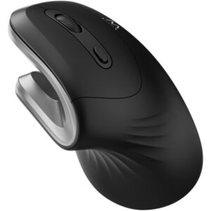 ewent raton inalambrico ergonomico agarre vertical 1000dpi usb a 2.4ghz 3 botones color negro/gris