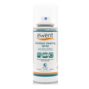 ewent spray desinfectante para superficies 400ml formula con detergente antiolores color transparente