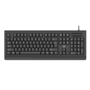 ewent teclado con cable usb disposicion portuguesa qwerty pt cable de 1.5m plug and play color negro