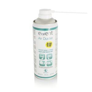 ewent spray de aire comprimido invertible 220ml aplicador para zonas dificiles color transparente