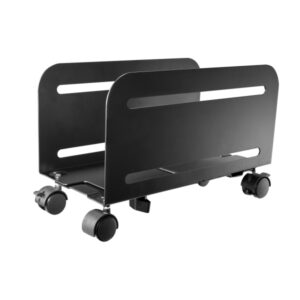 ewent soporte movil para ordenador ajustable peso maximo 10kg ruedas bloqueables color negro