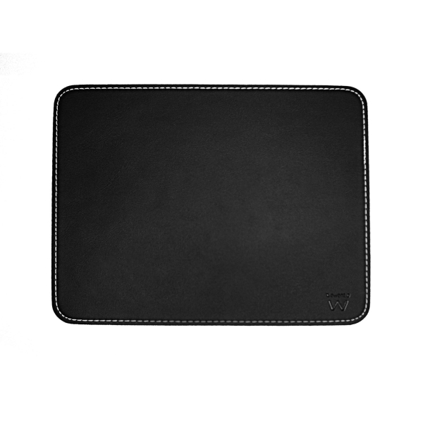 ewent alfombrilla para raton rigida cuero sintetico base de goma 220x180x3mm color negro