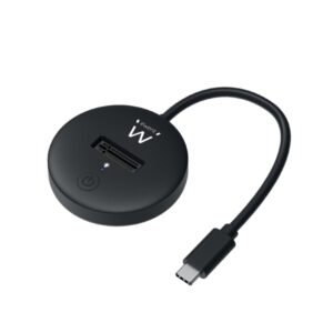 ewent estacion de docking para ssd m.2 nvme soporte uasp y trim cable de 50cm color negro