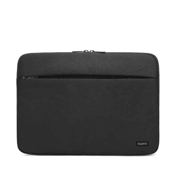 ewent funda para portatil de hasta 13.3" poliester compartimiento adicional color negro