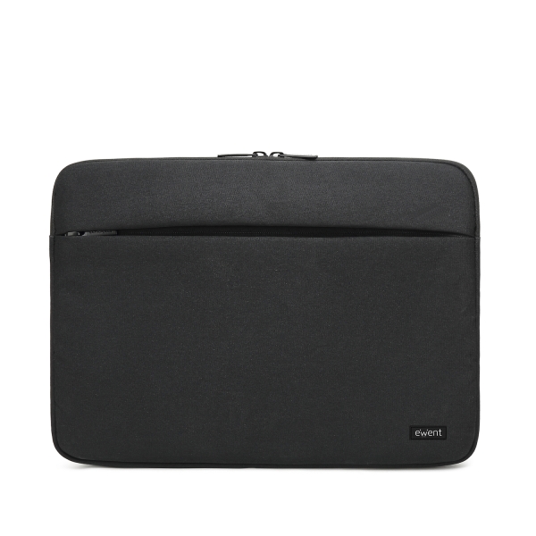 ewent funda para portatil de hasta 14.1" poliester compartimiento adicional color negro