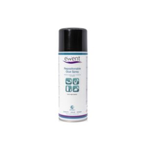 ewent spray de pegamento reposicionable secado rapido 395gr color transparente