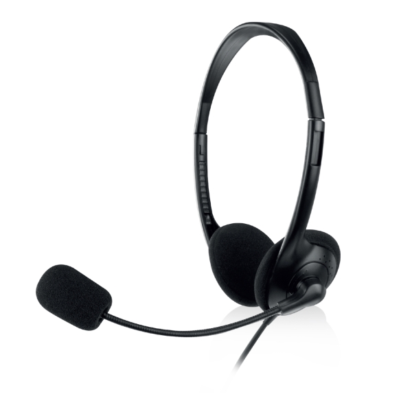 ewent auriculares estereo usb microfono integrado cable de 2.1m color negro